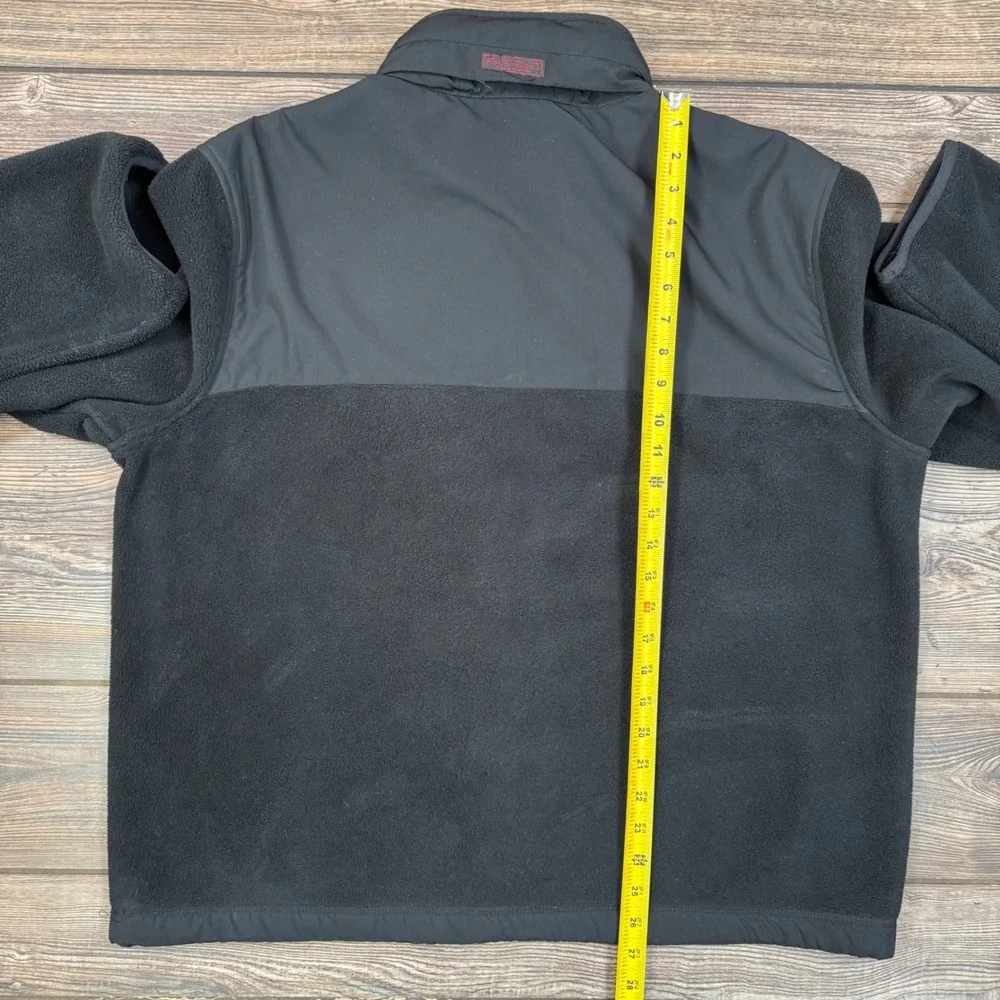 Polo Ralph Lauren‎ Polartec Fleece Jacket Mens XL Black Hybrid Full Zip Hooded
